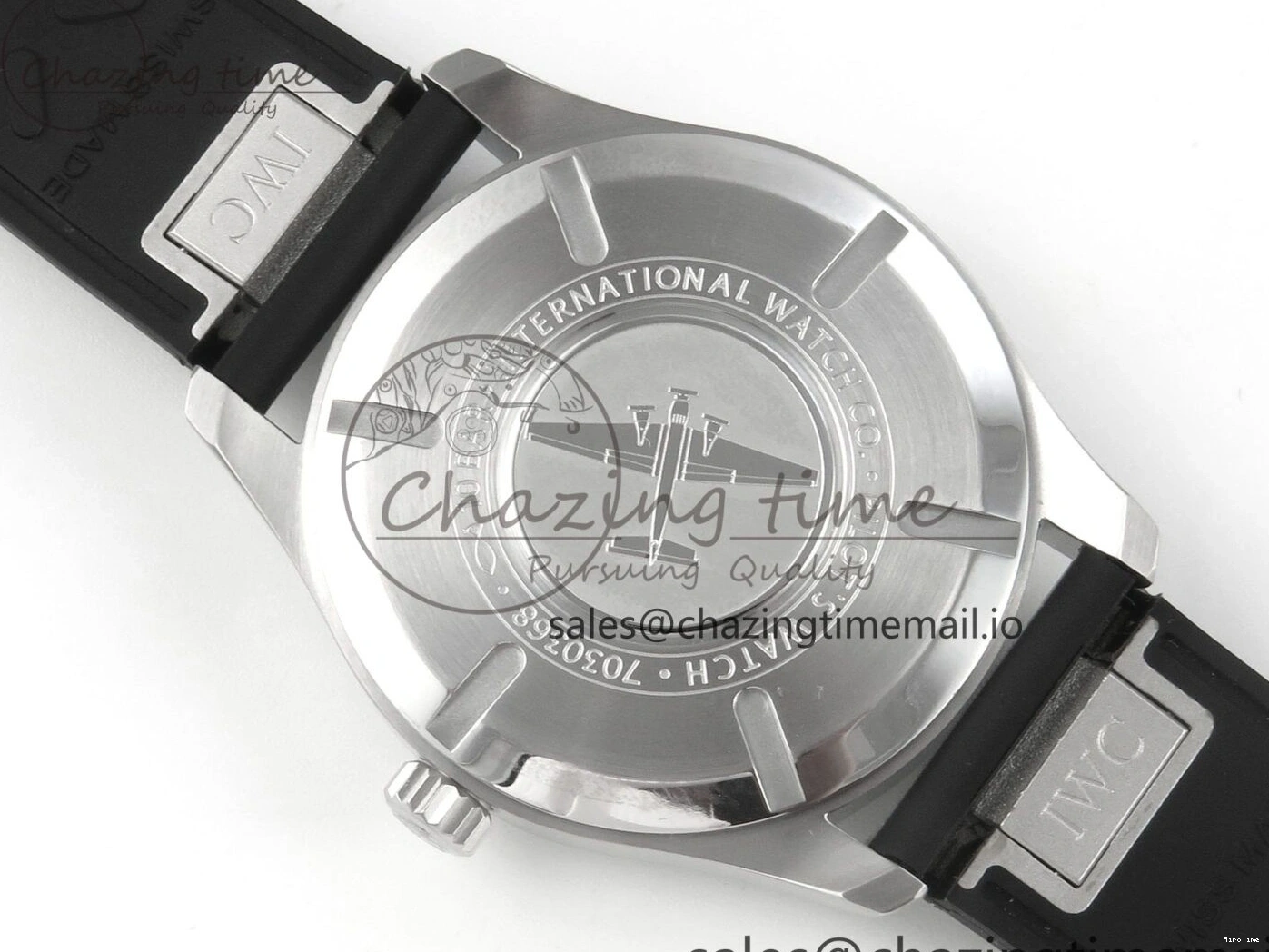 MIROTIME 0320 SunProtective Pilot Mark XX BLSF SS 1:1 Best Edition White Dial on Black Rubber Strap MIYOTA 6995